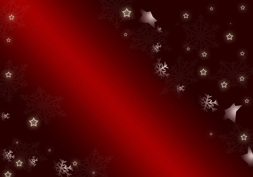 cartolina natalizia riflesso rosso