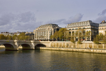Naklejka premium france, paris : magasin 