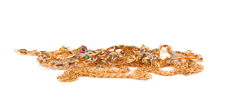 Pile Of Gold Jewelry