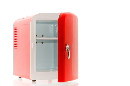 Red miniature fridge
