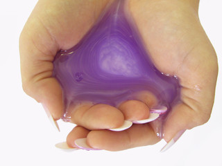 woman hands with soap