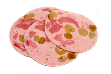 Schinkenwurst mit Champignons
