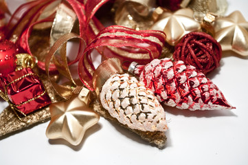 Dekoration mit Glaszapfen