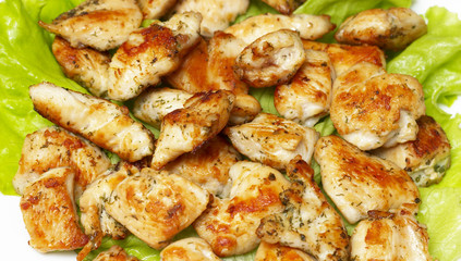 Roasted chicken slice