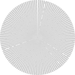 pile of round binary database records, many numbers