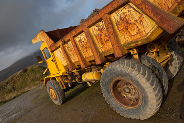 Tipper truck at a mine