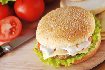 sandwich with  cutlet