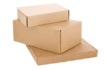 cardboard boxes