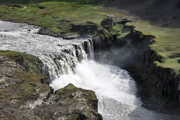 Waterfall - Hafragilsfoss in Iceland