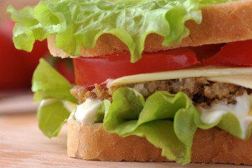 sandwich with  cutlet