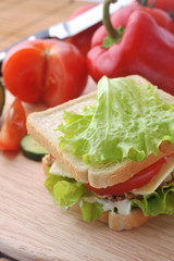 sandwich with  cutlet