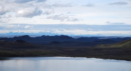 Fototapeta na wymiar panoramiczny Landmannalaugar