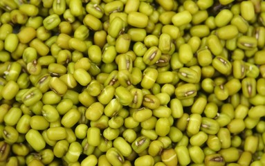 Fresh green bean close-up