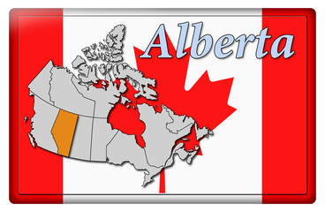 3D-Button - Provinces of Canada