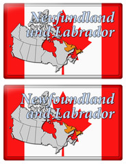 3D-Button - Provinces of Canada