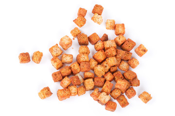 Delicious croutons isolated