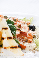 Salad with croutons