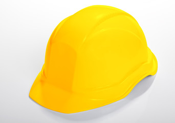casque de chantier jaune