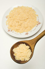 raw pasta close up