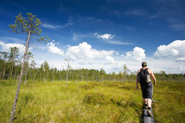 hiking at ruunaa, finland