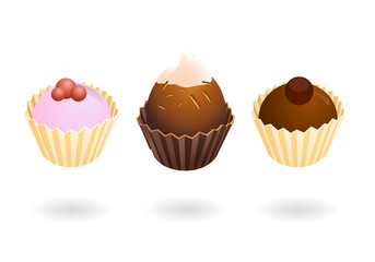 vector cupcakes