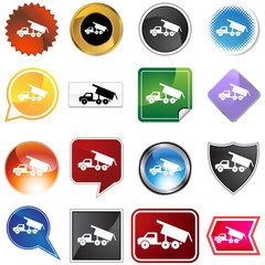 Dump Truck Icon Set