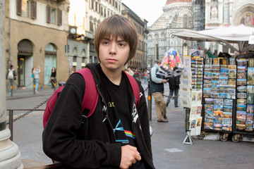 adolescent dans Florence