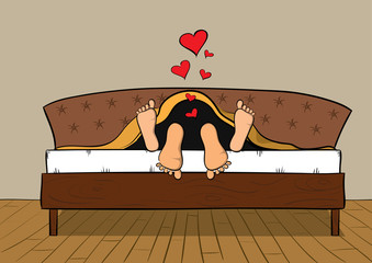 Couple making love