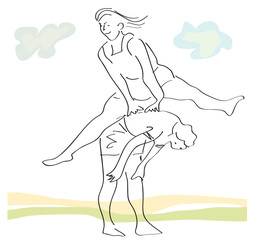 gioco del salto al tratto