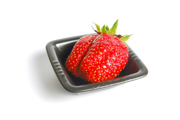 Strawberry in a bowl