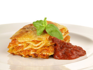Lasagne mit Tomatensauce