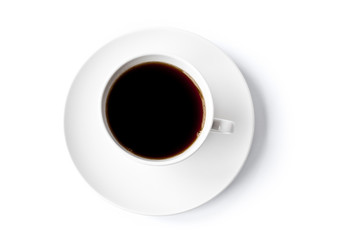 beverage. cup of black coffee