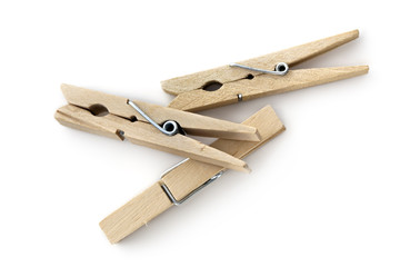 Three Wooden Pegs