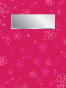 pink snowflake background