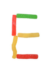 letter from candies