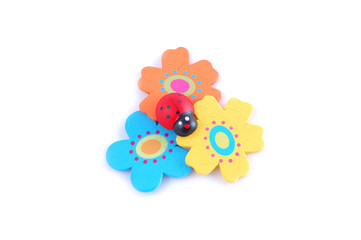 ladybird with flowers