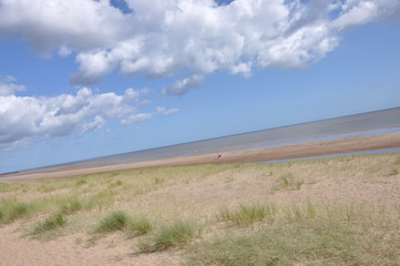 Walking along the coast