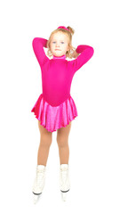 Skates girl relaxing.