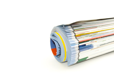 Rolled up magazine