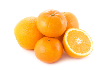 Oranges isolated on white