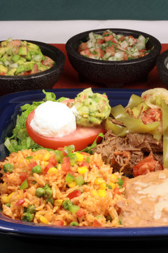 delicious mexican beef plate