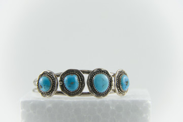 Turquoise silver bracelet