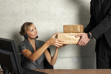 Delivery at the office