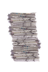 Stack of newspapers