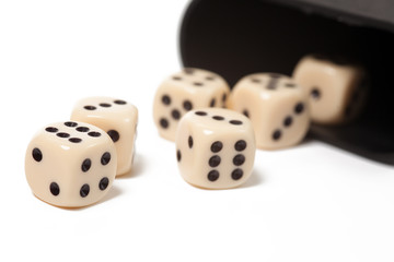 dice on white