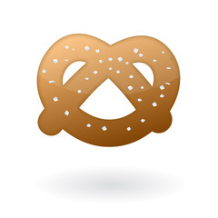 vector pretzel isolated