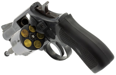 r&eacute;volver fond blanc