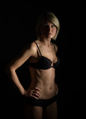 Obraz premium Frau in Dessous