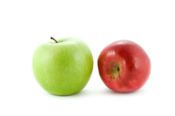 Apples isolated on white