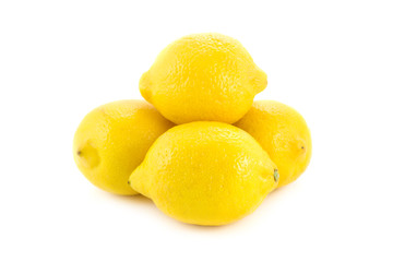 lemons isolated on white